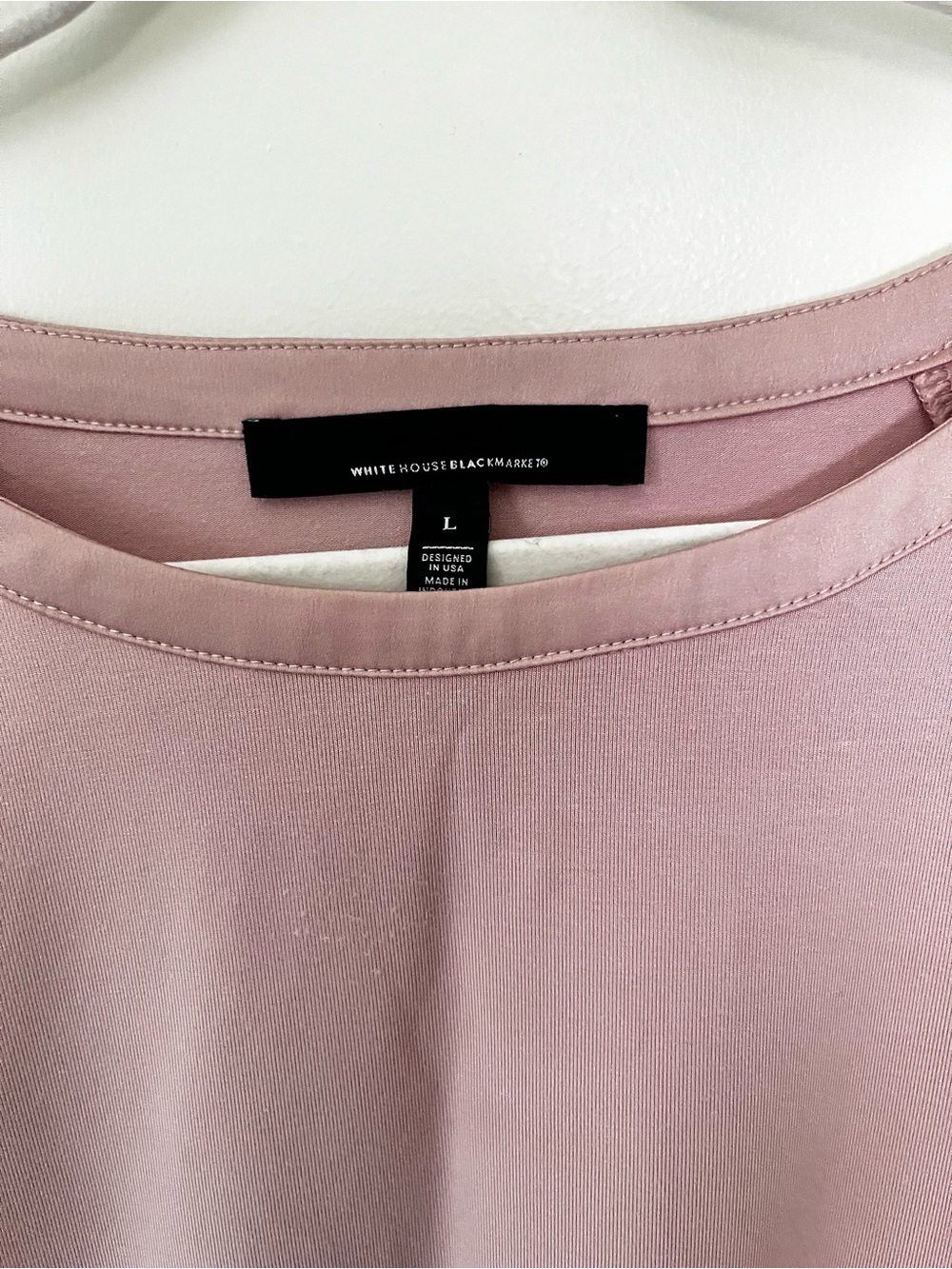 White House Black Market Blush Pink Scoop Neck Top - Picture 2 of 9